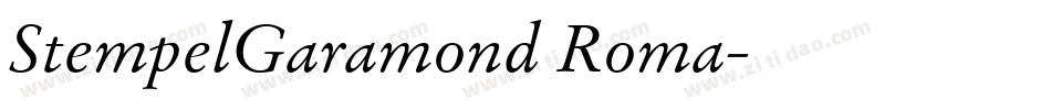 StempelGaramond Roma字体转换